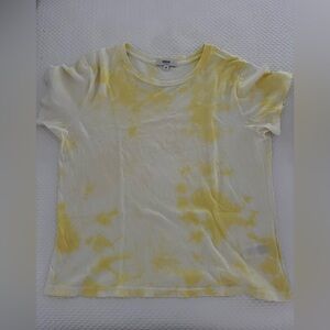 Agolde Tee, bright yellow , cropped